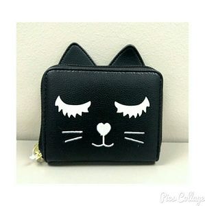 Betsey Johnson Black Kitty Wallet- NWT